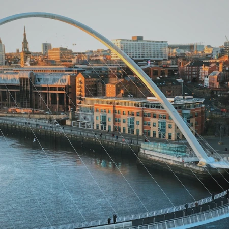 bridge over the river in gateshead